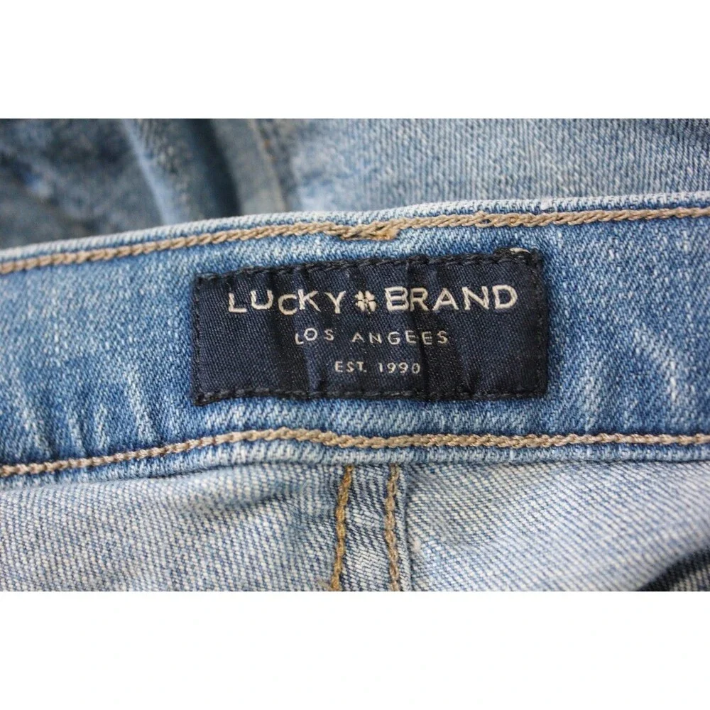 Lucky Brand Jeans Women High Rise Skinny Bridgette Button Fly Distressed 4/27 - Picture 9 of 15